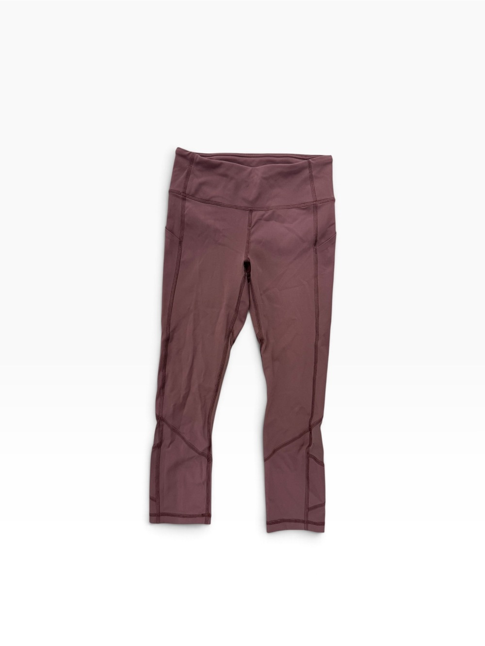 Lululemon Pace Rival Crop *22" Cherry Cola Sz 4